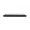 Komutacinis skydas LANBERG PPU5-1048-B 1U, 48 prievadų Cat5e, juodas, 445×102×44,5 mm