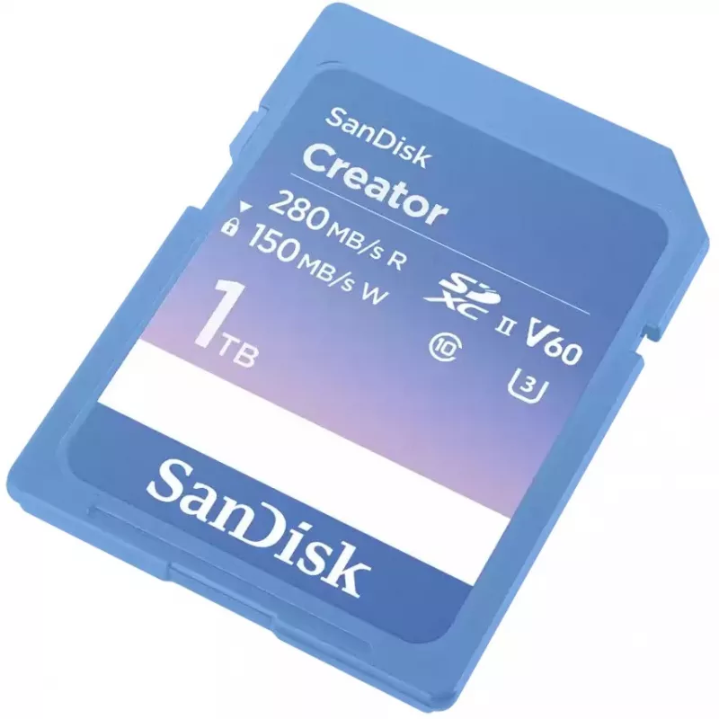 SanDisk Creator SD UHS-II atminties kortelė, 1 TB, mėlyna, SDSDXEP-1T00-GNCIS