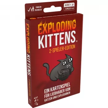 Exploding Kittens - 2 žaidėjų leidimas, kortų žaidimas