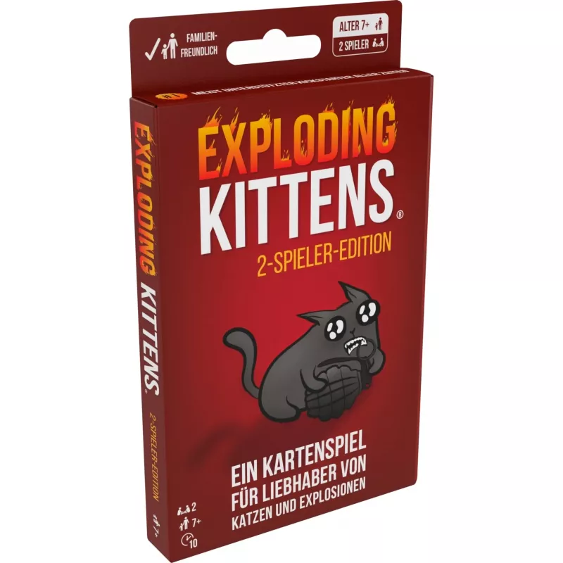 Exploding Kittens - 2 žaidėjų leidimas, kortų žaidimas