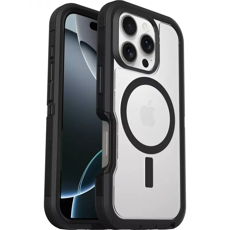 OtterBox Defender Series XT dėklas su MagSafe, skirtas Apple iPhone 16 Pro, juodas (77-96112)