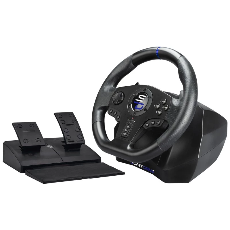 Vairaratis + pedalai Subsonic SV750 juodas 270° sukimosi USB