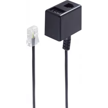 telefono kabelis ShiverPeaks BS71270-8 0,15 m Juodas