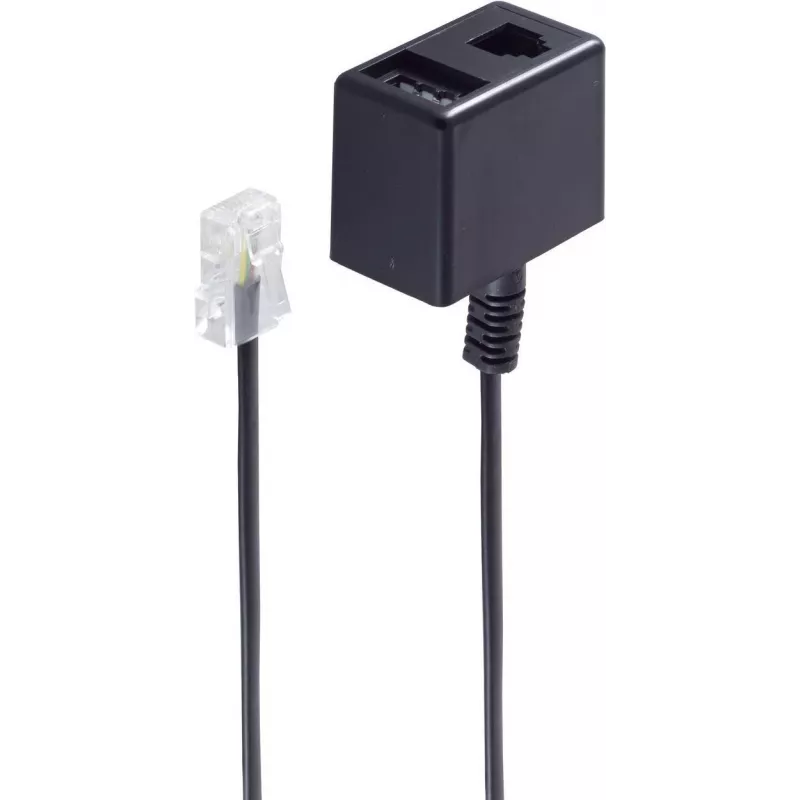 telefono kabelis ShiverPeaks BS71270-8 0,15 m Juodas