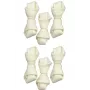 Dantų kramtukas ZOLUX surištas baltas kaulas 54 g — natūralus jautienos dantų skanėstas mažiems suaugusiems šunims 60 mm, pakuotėje 6 vnt.