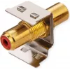 ROLINE Keystone-Coupling RCA Shielded Metal Raudona (26.11.0393)
