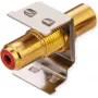 ROLINE Keystone-Coupling RCA Shielded Metal Raudona (26.11.0393)