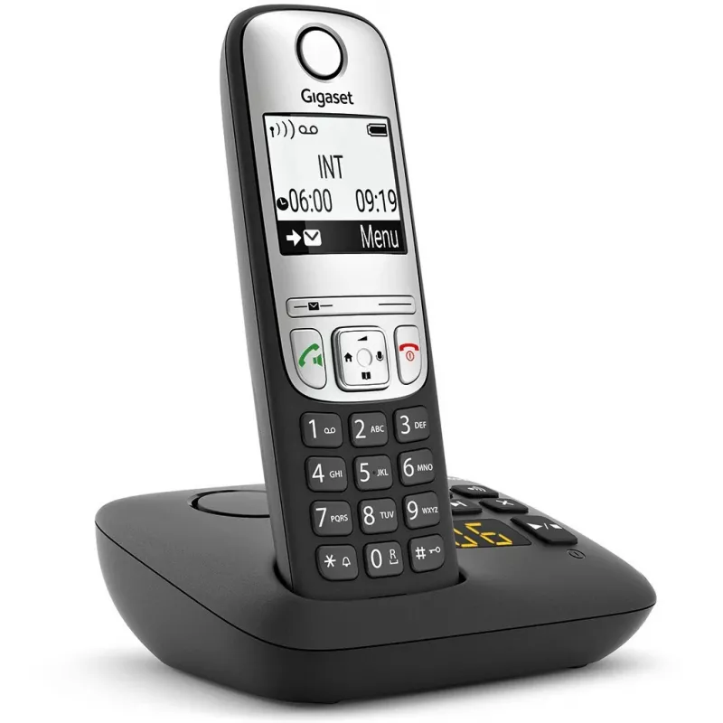 Gigaset A690A - Analoginis/DECT telefonas - Belaidė rankinė - Garsiakalbio sistema - 100 įrašų - Juoda (S30852-H2830-B101)