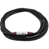 PSSO XLR kabelis 3 kontaktų, 10 m, juodas, Neutrik jungtys