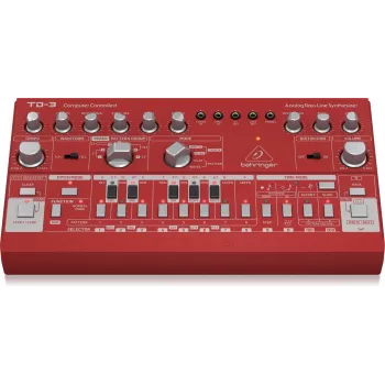 Analoginis sintezatorius Behringer TD-3-RD raudonas 9V DC