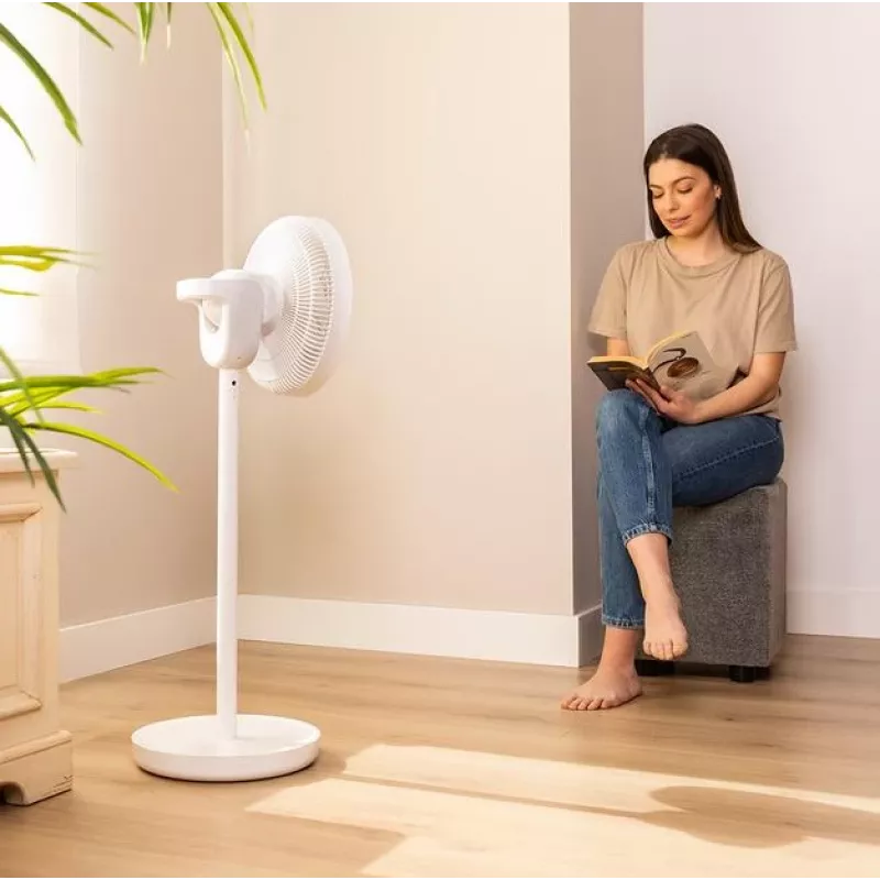 Cecotec EnergySilence 2600 Sunflower Portable akumuliatorinis pastatomas ventiliatorius 33 cm, 12 greičių, osciliacija, 22 W, nuotolinio valdymo pultelis
