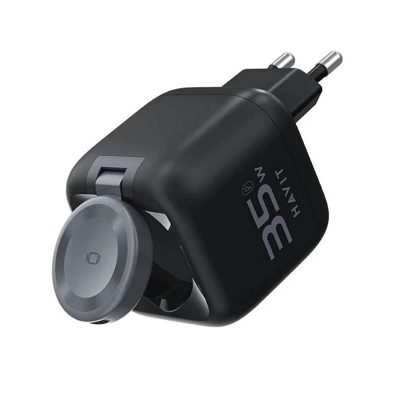 GaN kelioninis įkroviklis Havit UC250 A-EU 20V 1xUSB-C 0,7 m juodas