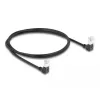 Tinklo kabelis DeLOCK RJ45 Cat.6A 1 m juodas