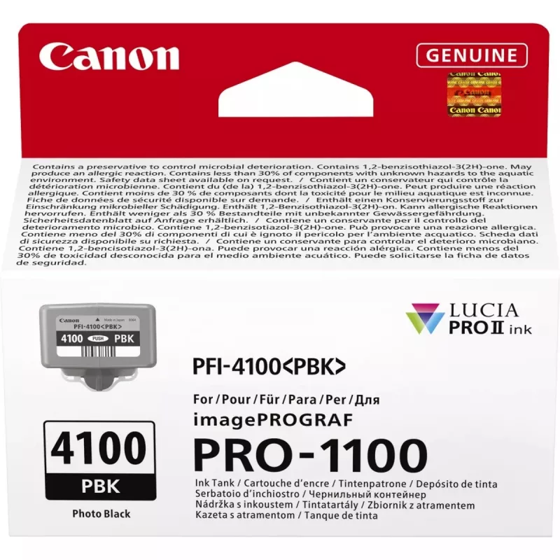 Canon LUCIA PRO II rašalo kasetė 1 vnt. Originali standartinės išeigos Photo Juoda