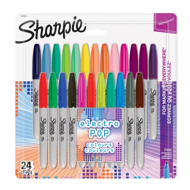 Smulkus žymeklis Sharpie Fine 24 vnt. Daugiaspalvis