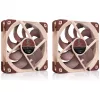 Kompiuterio korpuso ventiliatorius Noctua NF-A12X25 G2 PWM SX2-PP 120 mm, 12 V, 1800 RPM, 107.3 m³/h, SSO guolis, 2 vnt. pakuotė, smėlio spalvos