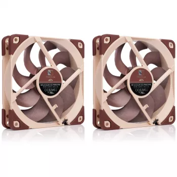 Kompiuterio korpuso ventiliatorius Noctua NF-A12X25 G2 PWM SX2-PP 120 mm, 12 V, 1800 RPM, 107.3 m³/h, SSO guolis, 2 vnt. pakuotė, smėlio spalvos