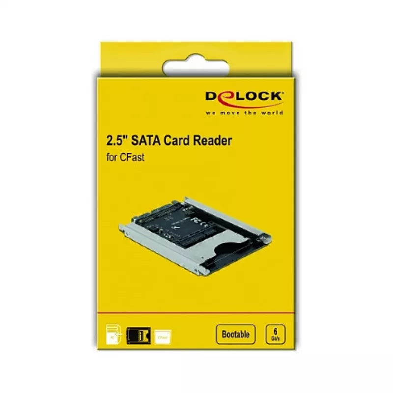 Kortelių skaitytuvas DeLOCK 91753 SATA vidinis pilkas