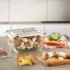 Caso stiklinis vakuuminis indas su plastikiniu dangteliu | VacuBoxx nerūdijančio plieno XL | Skaidrus