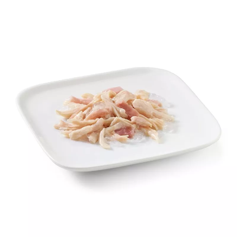 Šlapias šunų maistas Agras Pet Foods Schesir vištiena su kumpiu drebučiuose, 4 x 85 g, 83% drėgmės, 12% baltymų