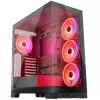 PC korpusas MODECOM Volcano SPACE APEX ARGB Midi Tower, grūdintas stiklas, USB-C, palaiko ATX/microATX/Mini-ITX, GPU iki 430 mm, CPU aušintuvas iki 180 mm