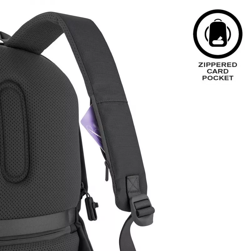 Laisvalaikio kuprinė XDDESIGN Bobby Soft su 15,6 colio nešiojamojo kompiuterio skyriumi, 16 l, PET, juoda