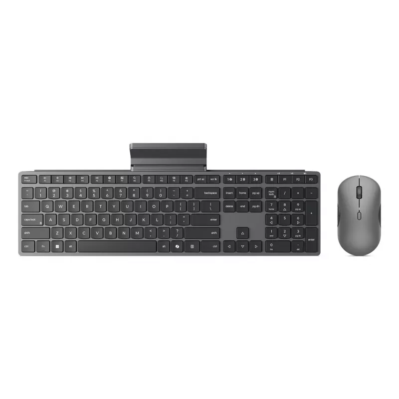 Belaidis klaviatūros ir pelės rinkinys Lenovo 700 Modern Multi-Device — JAV anglų išdėstymas, Bluetooth, Luna Pilka