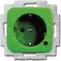 BUSCH JAEGER 2CKA002013A5466 - F tipas - 2P+E - Žalia - Maitinimas - 250 V - 16 A