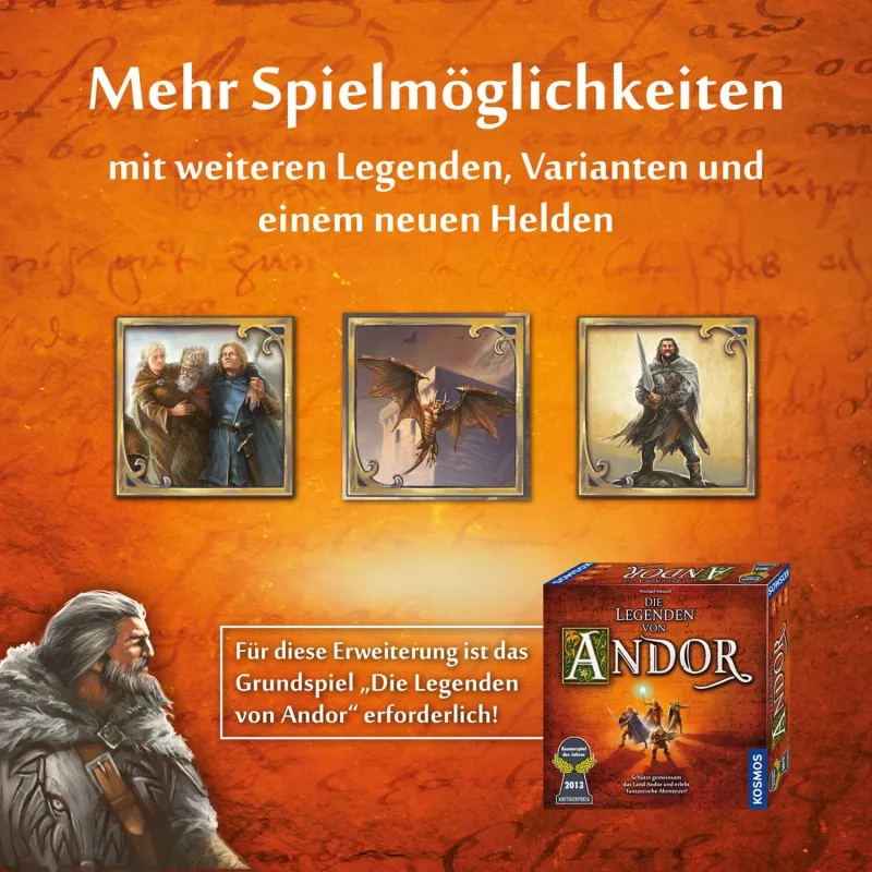 Die Legenden of Andor - Die Bonus-Box, stalo žaidimo išplėtimas