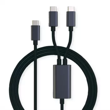 ROLINE - USB kabelis - 24 kontaktų USB-C (V) į 24 kontaktų USB-C (V) - USB 2.0 - 1,85 m - USB maitinimo šaltinis (100 W) - juoda (11.02.8308)