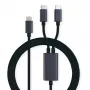 ROLINE - USB kabelis - 24 kontaktų USB-C (V) į 24 kontaktų USB-C (V) - USB 2.0 - 1,85 m - USB maitinimo šaltinis (100 W) - juoda (11.02.8308)