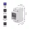 Vienfazis energijos suvartojimo skaitiklis QOLTEC 50899 230 V 50 Hz, 5(60)A, 1.0 klasė, LCD