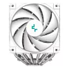 Oro aušintuvas DeepCool AK620 Digital SE White — dvigubi 120 mm ventiliatoriai, 6 šilumos vamzdeliai, PWM, LGA 1700 palaikymas, įmontuotas ekranas