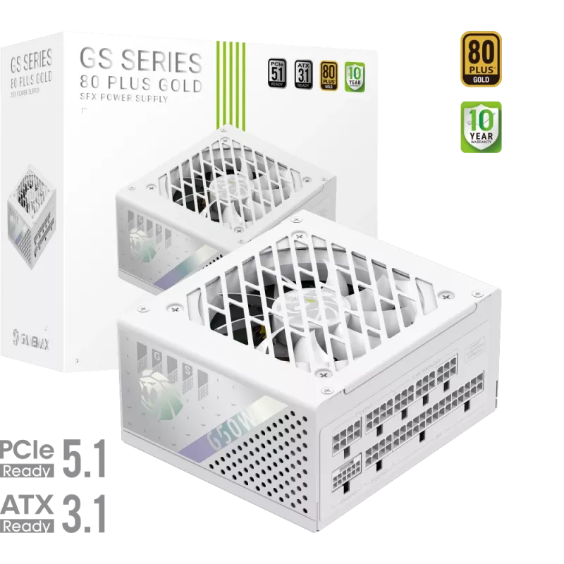 Gamemax maitinimo blokas, 80 PLUS, Gold | GS 650G WH | 650 W