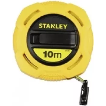 Matavimo juosta STANLEY Landmeter Juoda & Decker stiklo pluošto 10 m modelis 0-34-295