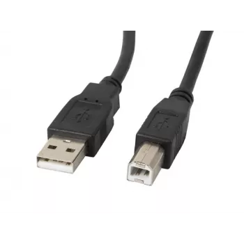 Lanberg CA-USBA-11CC-0050-BK USB laidas 5 m 2.0 USB B juodas (CA-USBA-11CC-0050-BK)
