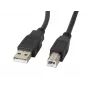 Lanberg CA-USBA-11CC-0050-BK USB laidas 5 m 2.0 USB B juodas (CA-USBA-11CC-0050-BK)