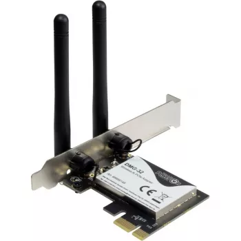 Inter-Tech DMG-32 - Integruotas - Belaidis - PCI Express - Wi-Fi - 650 Mbit/s - Juoda - Sidabrinė (88888148)