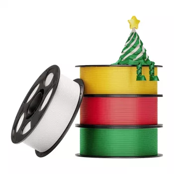 PLA filamentų rinkinys AnyCubic Christmas — 4 vnt., PLA medžiaga, įvairių spalvų