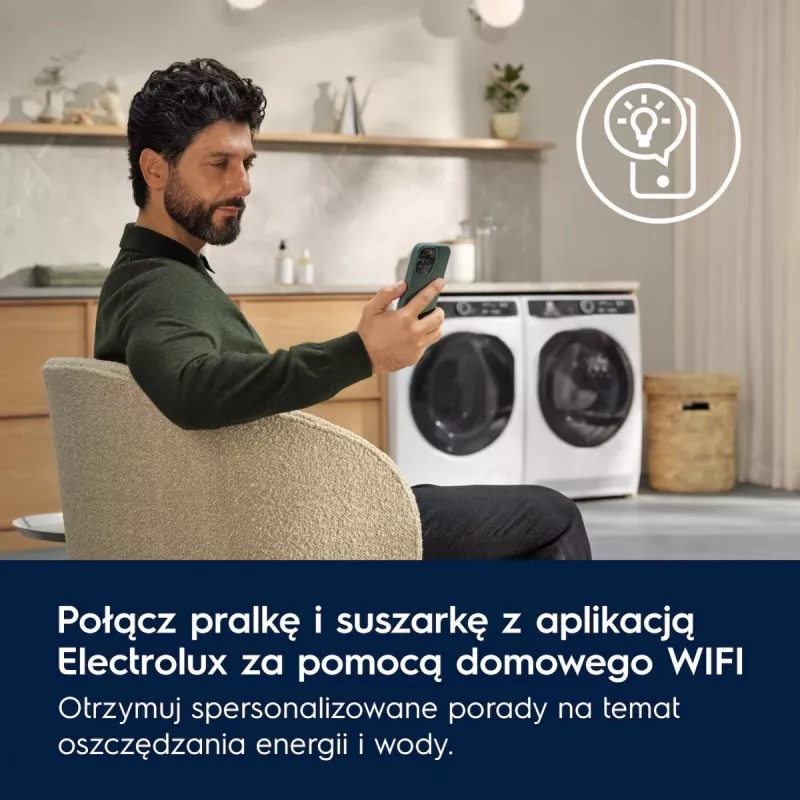 Skalbinių džiovyklė Electrolux EW7D585UCP 8 kg šilumos siurblys, kondensacinis džiovinimas