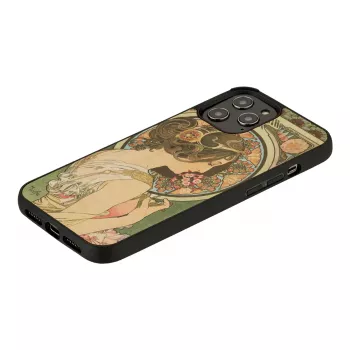man and wood telefono dėklas, skirtas iPhone 12 Pro Max — primrose Juoda