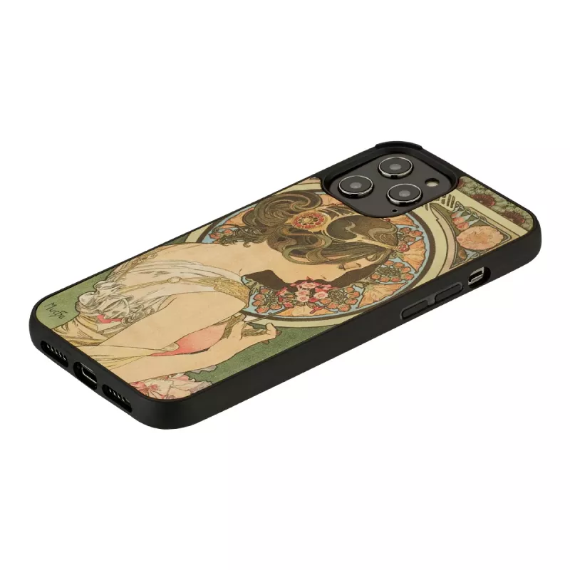 man and wood telefono dėklas, skirtas iPhone 12 Pro Max — primrose Juoda