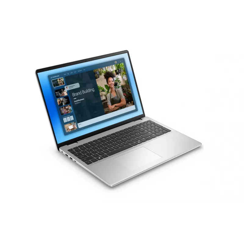 Nešiojamasis kompiuteris Dell 16 AG 2,5K i7-150U, 16 GB RAM, 512 GB SSD, Intel Graphics, Ubuntu, apšviesta ENG klaviatūra, pirštų antspaudų skaitytuvas, sidabrinis, 3Y OnSite