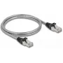 Tinklo kabelis DeLOCK RJ45 Kabelis Cat.6A U/FTP RJ-45 1 m Sidabrinis