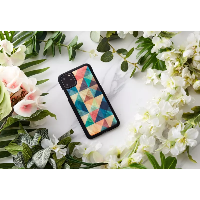 Išmaniųjų telefonų dėklas iKins, skirtas iPhone 11 Pro Max — Mosaic Juoda apsauginis dangtelis