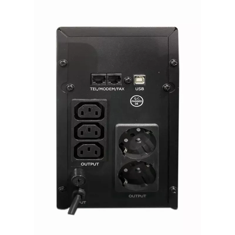 Gembird EG-UPS-035 nepertraukiamo maitinimo šaltinis (UPS) Line-Interactive 2 kVA 1200 W 5 AC lizdų