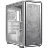 PC Midi Tower Cooler Master MasterFrame 600 Mesh Sidabrinė — palaiko ATX/EATX, priekyje 2×200mm, 2,5 col./3,5 col. diskai