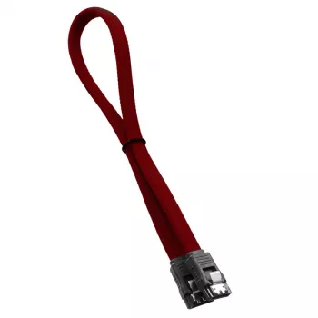 CableMod ModMesh - SATA kabelis - Serial ATA 150/300/600 - SATA (W) į SATA (W) - 60 cm - Blood Raudona (CM-CAB-SATA-N60KBR-R)