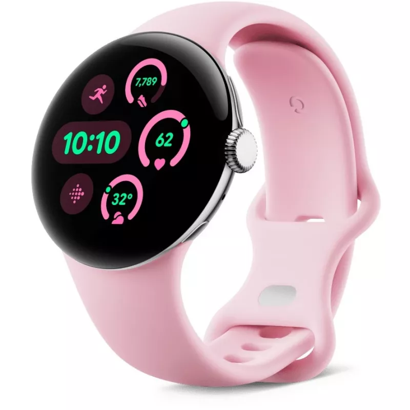 Google Pixel Watch 3 - 41 mm - Aliuminio sidabrinis poliruotas