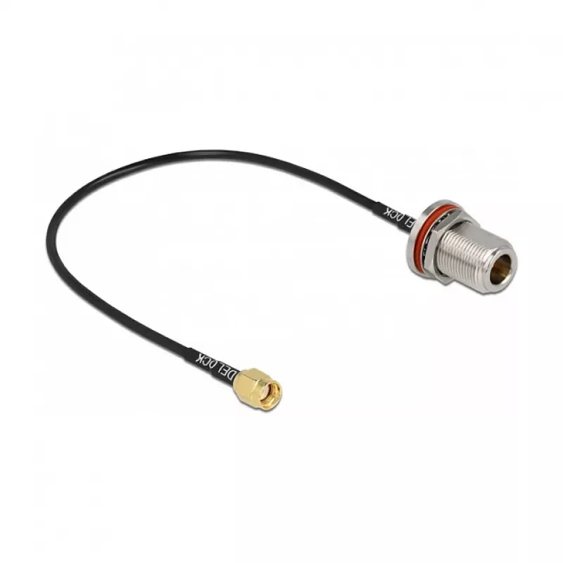 Antenos kabelis DeLOCK 89059 RP-SMA kištukas į N lizdą RG-174 30 cm
